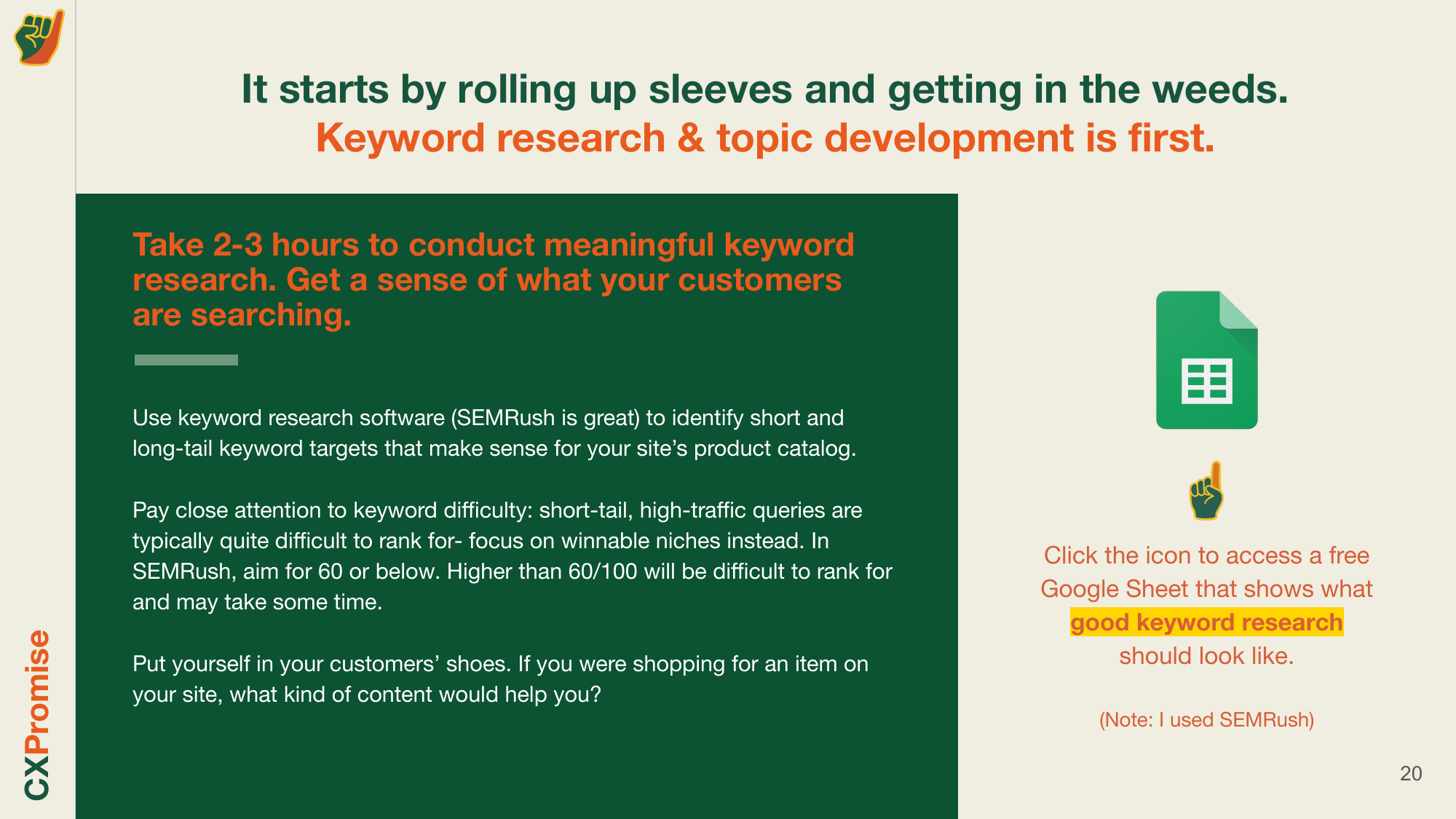 Sample slide 20 from Content Strategy Sell-In Guide